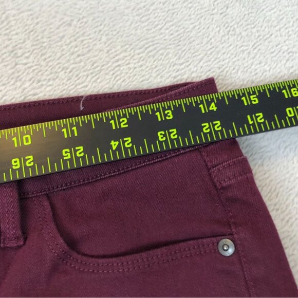 Talbots Womens Pants Size 4P Slim Jeggings Snkle Stretch Casual Travel Burgundy - Picture 7 of 12